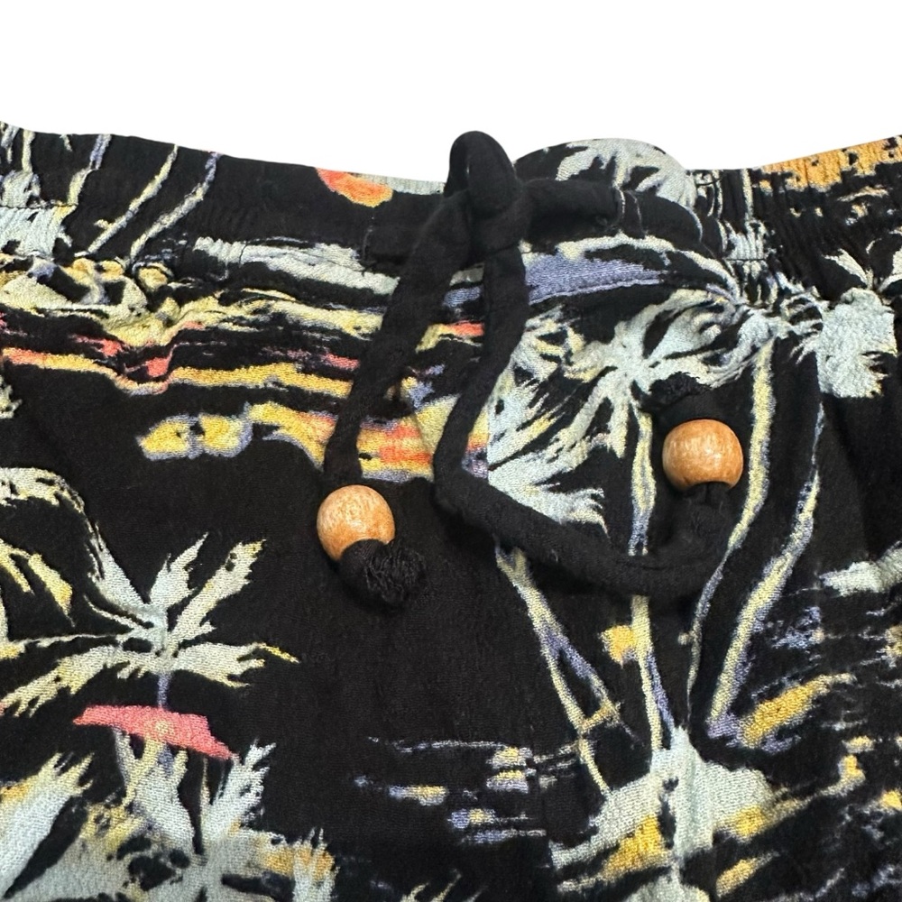Free People Blue Lagoon Palazzo Tropical Pants Multicolor Wide Leg Medium - Picture 8 of 16